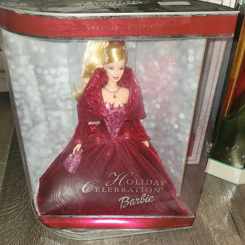 Barbie Holiday Celebration Doll - Sparkling Burgundy Gown